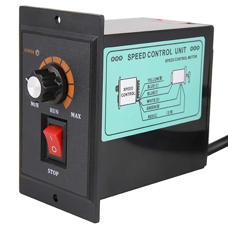 AC Motor Speed Controller Durable Upto 250 Wt - 220 Volt AC Single-Phase Regulator Gear Motor VFD 10W 25W 40W 60W 90W 120W 180W 250W Speed Drive Upto 250W Load Speed Adjustable Controller
