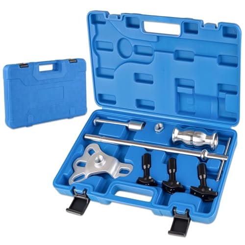 Siapupy Rear Axle Bearing Puller Tool Kit & Slide Hammer Set Heavy-Duty Axle Seal & Bearing Remover with Slide Hammer Yoke 3 Adapters (1-1/4 to 2-7/8 IDs) Premium Automotive Repair Tool
