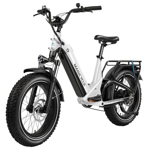 MAGICYCLE Deer Electric Bike for Adults, 1000W 32MPH Motor, 52V20Ah Battery, 20''x4.0'' Fat Tire Electric Bicycle, 120 Miles Range, Hydraulic Disc Brake, Full Suspension E-Bike for Men Women