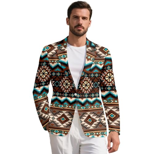 INSTANTARTS Mens Casual Blazer One Button Lightweight Casual Blazer for Men Long Sleeve Lined Collar Sport Coats Stylish