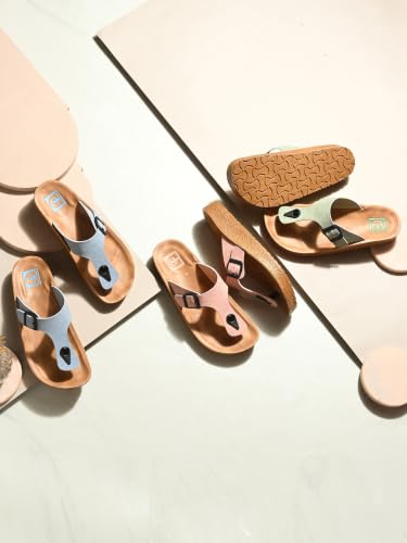 Image of DOCTOR HEALTH SUPER SOFT Women's Orthopedic Toe Ring Sandals | Adjustable Buckle Comfort Slippers | Soft Cushioned Footbed | Lightweight Anti-Skid Casual Flip Flops for Everyday Wear
