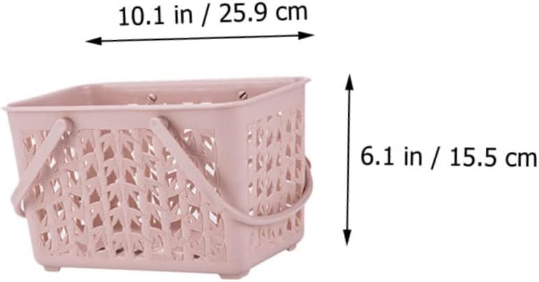 Luxshiny 3pcs Thickened Desktop Storage Basket Handheld Sundries Container for Organizing Phone Magazines Toys Versatile Storage Bins Random Patterns