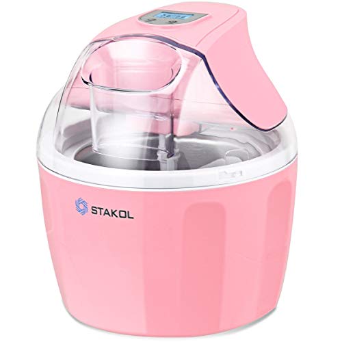 1.5 Quart Automatic Ice Cream Maker Freezer Dessert Machine (Pink)