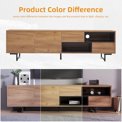 Armoire de télévision stable avec pieds réglables anti-rayures - 7