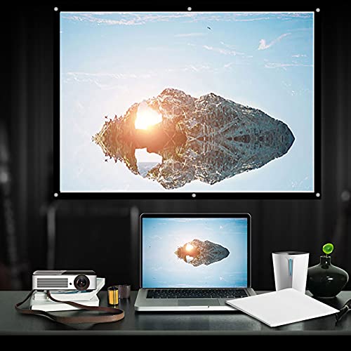 Pantalla de proyección portátil plegable 100 pulgadas miniatura 2