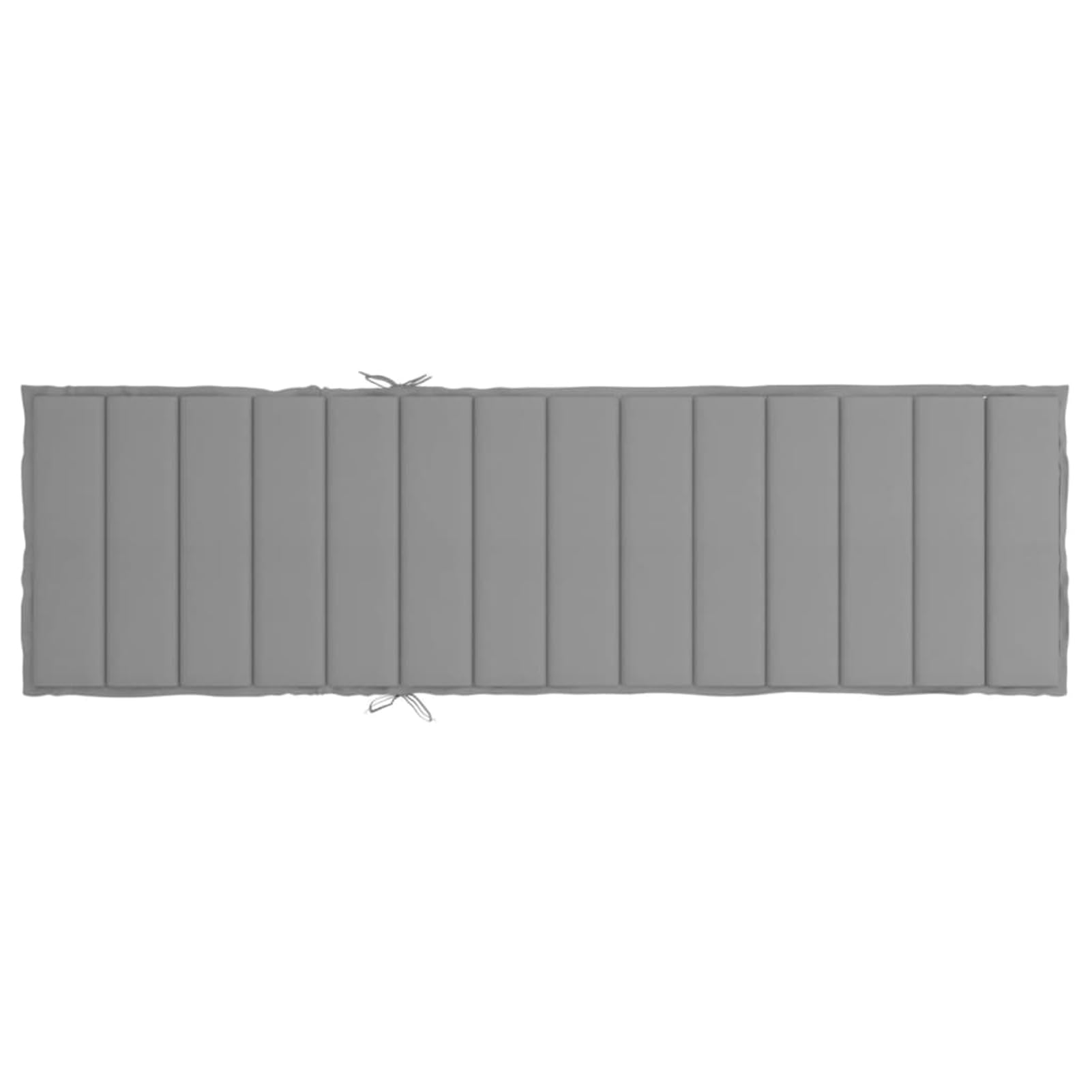 Homgoday Cuscino per Sdraio da Giardino, Tessuto Oxford Idrorepellente, Grigio, 200x60x3 cm, con Fibra di Schiuma, Design Antiscivolo, Ideale per Esterni e Interni
