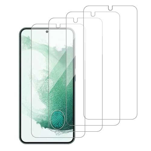 iCsapr 4 Pack Glass Screen Protector Compatible for Samsung Galaxy S22 plus / S22+ / SM-S906U [9H Hardness]-HD Screen Tempered Glass Scratch Resistant Easy Install [Case Friendly]