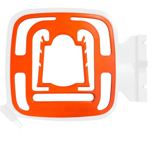 Sock Hoop™ Custom Embroidery Hoop Aid Insert for Poolin EOC06 - Adult - Orange