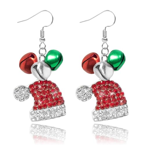 Boucle D'Oreille Femme Noel, Boucles D'Oreilles de Noël, Mignon Boucle D'Oreille Noëls, Boucles D'oreilles Femme Pendantes, Cadeaux de Noëls pour Femmes