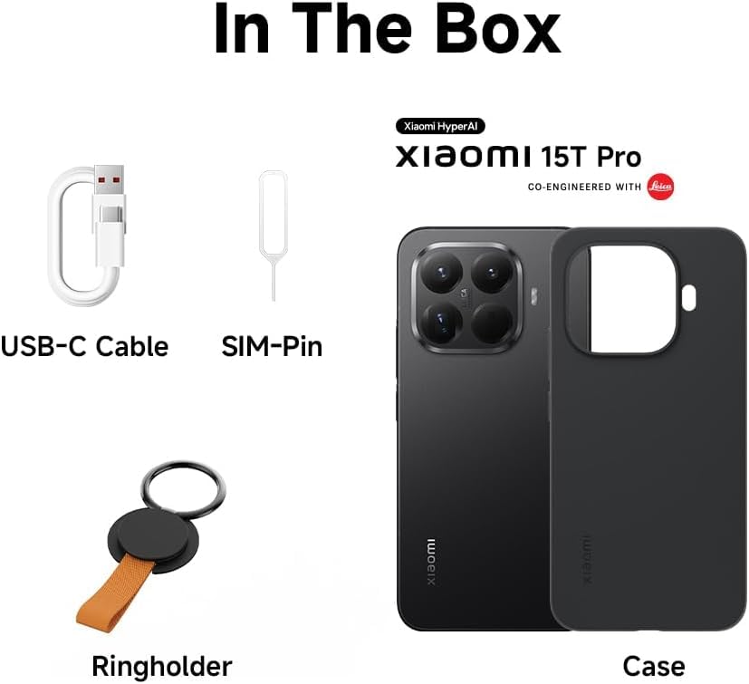 XIAOMI 15T PRO Ai 5G (Compatible with Tmobile Mint Tello & Global) (512GB + 12GB) NFC Global ROM Unlocked 50MP Triple Pro Leica Cam eSIM 6.83" 144Mhz Model 2506BPN68G Liberado (Black) - Image 5