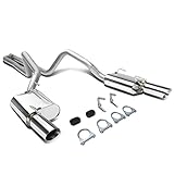DNA MOTORING CBE-FM05-40L Stainless Steel Cat Back Exhaust System [Compatible with 00-04 Ford Focus ZX3/ZX5]