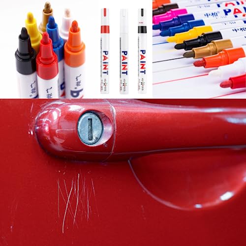 Caneta Reparadora Tira Risco Automóveis Carro Moto Caminhões Pintar e Retocar Pneu Azulejo e Tênis U