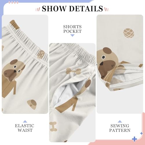 Puppy in Box Boys Pants Boys Athletic Pants Long Pant for Boywith Pockets Wide-Leg Size 6-14Y4