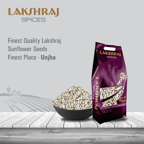 Image of LAKSHRAJ SPICES Healthy Premium Pumpkin Seeds, Chia Seeds, Flax and Sunflower Seeds, Quality for Cooking, Seasoning, and Spices (1 KG Each, Superfood Combo)