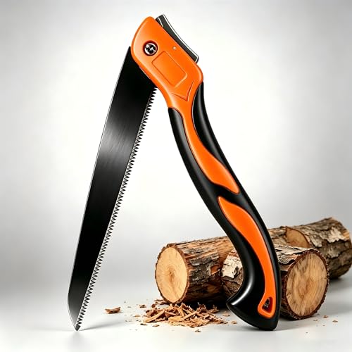 Sierra manual plegable 9.5 pulg con protector y mango miniatura 1