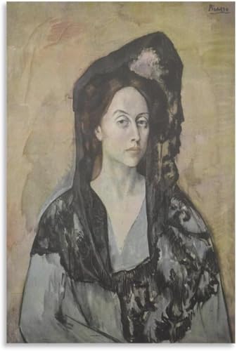 Affiche Picasso Portrait de Benedetta impression toile salon 30x45cm