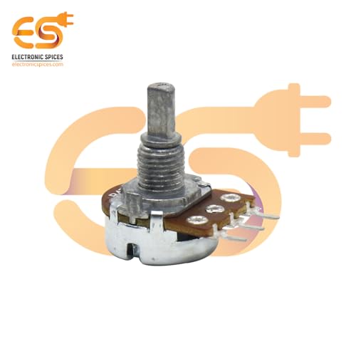 Image of Electronic Spices 10k 3 Pin D Shaft Rotary Potentiometer Volume Pot 10K with Knob for Multiple Applications (Pack of 4)