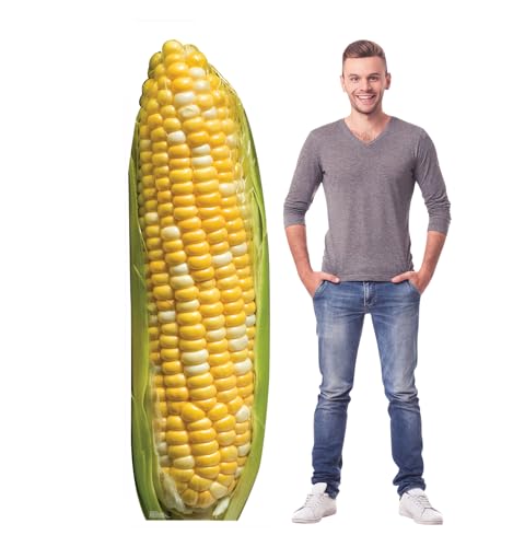 Image of Cardboard People Corn on The Cob Life Size Cardboard Cutout Standup