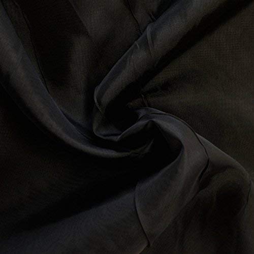 Image of M Fabrics Pure Cotton Lining Cloth Material 40 Inches Width Black Solid Unstitched Fabric for Dresses Tops Blouses Sewing Crafting 5 Meters