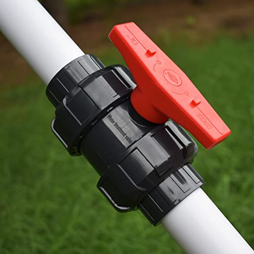 True Union Ball Valve 2" with Full Port (2-Pack), UPVC Full Flow Ball Valve - U.S. ASTM EPDM O-Rings and Reversible PTFE Seats, Rated at 230 PSI - Image 6