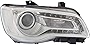 KarParts360 Compatible With Chrysler 300 Headlight Assembly 2015 2016 2017 Passenger Side | Halogen | Chrome Interior CAPA CH2503268 | 68196276AD