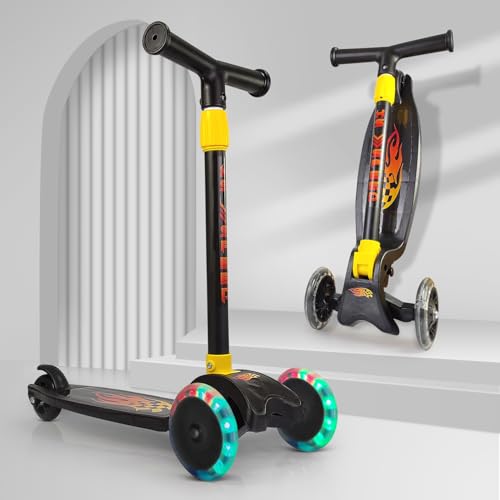 NHR Kick Scooter for Kids, Foldable Kids Scooter with 4 Adjustabl...