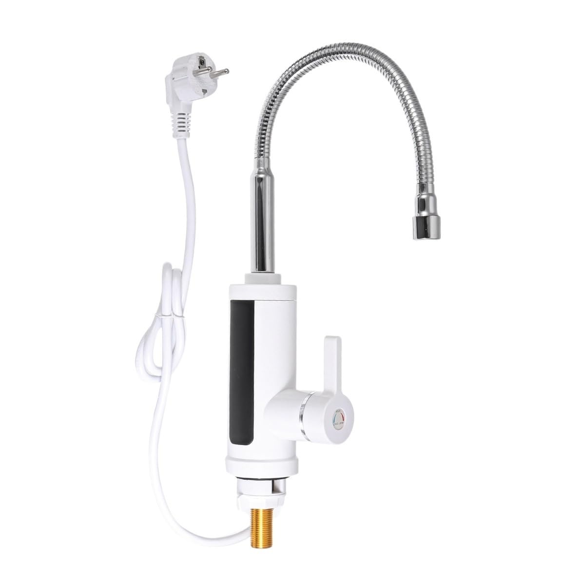 YUCHUANGYE Electric Tap 3000W 220V Electric Kitchen Flow Water Heater Tap Instant Hot Water Faucet Heater Cold Heating Tankless Water Heater With Hot Water Tap(Tape1 White)