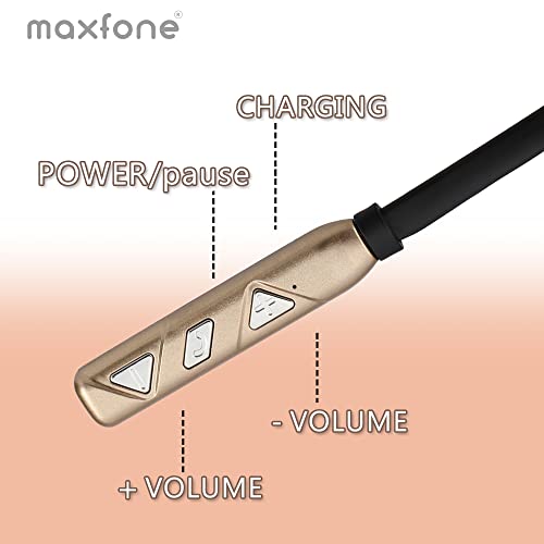 Image of Melody-200G in-Ear Bluetooth 5.0 Wireless Neckband with Upto 25hrs Playback Time, Fast Charging Type-C Port, IPX 4 Rating, Dual Paring |13mm Drivers with Magnetic Back Earphones (Gold)
