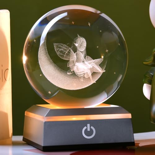 Cat Lover Gifts for Women 3D Cat Crystal Ball Themed Gift Mom Birthday Kitty Laddy Gift for Christmas Mothers Day