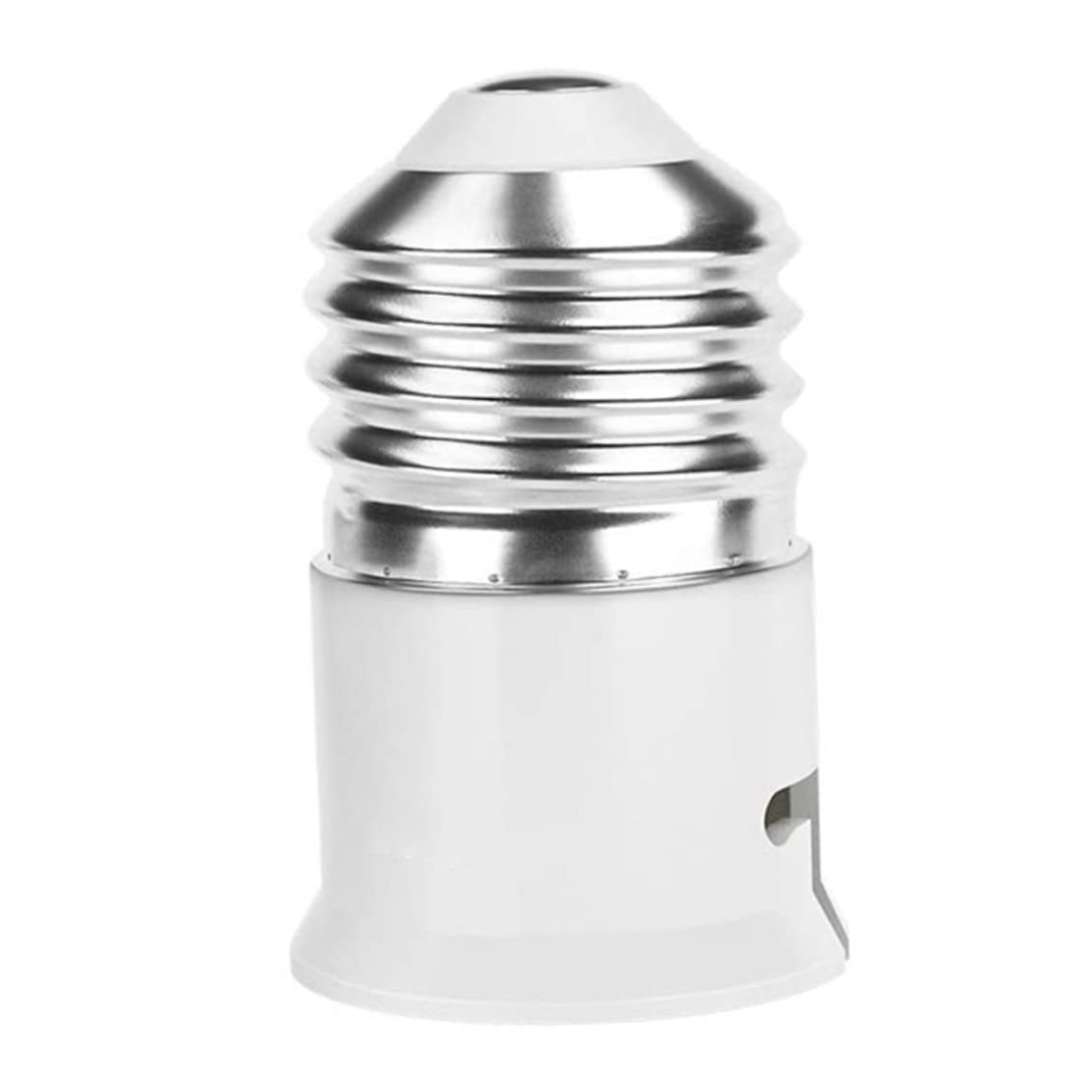 E27 to B22 Socket Converter Bayonet Socket Adapter Lamp Base Adapter for LED Bulbs Incandescent Bulbs CFL White..