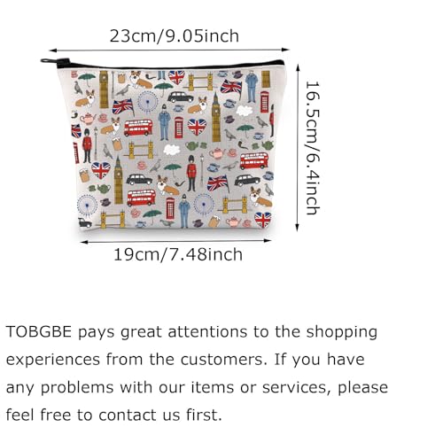 Funny London Travel Pouch for Vacation London Icons Gift for Brit Great Britain Travel Gift London Lover (London Bag) - Image 2