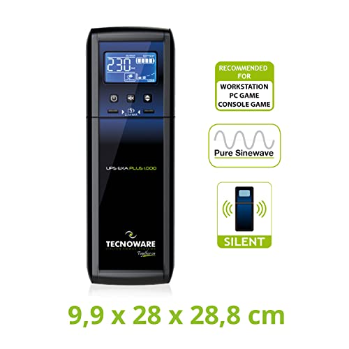 Onduleur 8 sorties IEC Tecnoware EXA Plus 1000 avec multiprise de sécurité