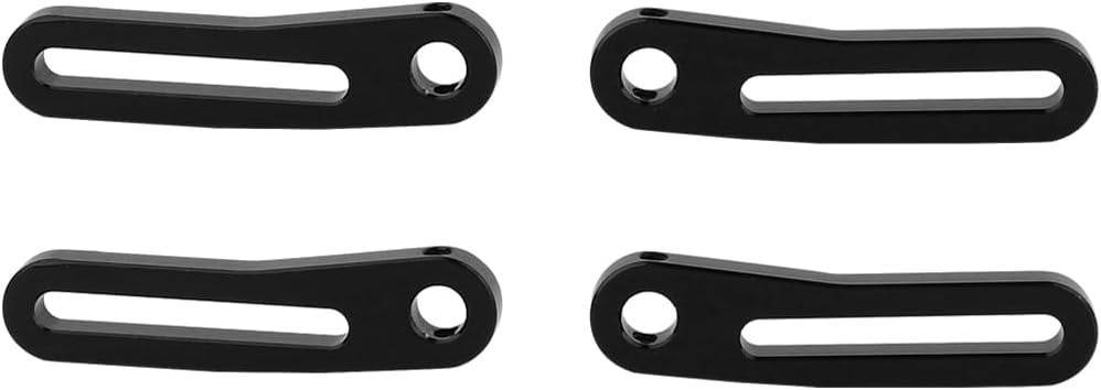 Metal Front Rear Modular Bumper Bull Bars for 1/10 RC Crawler Chassis LCG TRX4 TRX6 SCX10 Capra Dodge Power Wagon Upgrade Parts (Black)