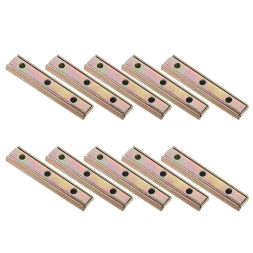 ULDIGI 10 St Möbelbeslag Kopplingsplattor för Soffa och Skåp Robust Modulär Anslutning med Slät Yta för Säker Montering Snabb Installation Passform för Soffgrupper och Förvaringsmöbler