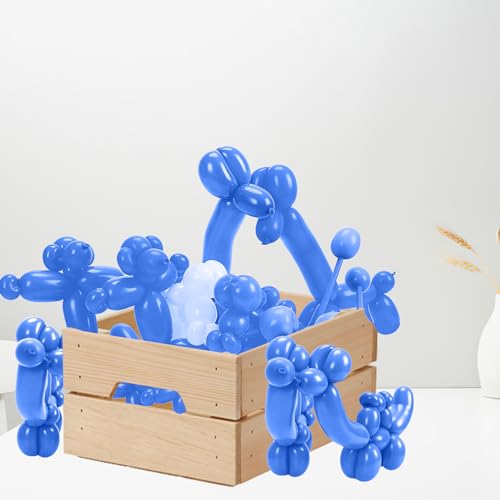 Image of 260 Balloons, 50pcs Dark Blue Long Balloons for Arch, Animals Kit, Twisting