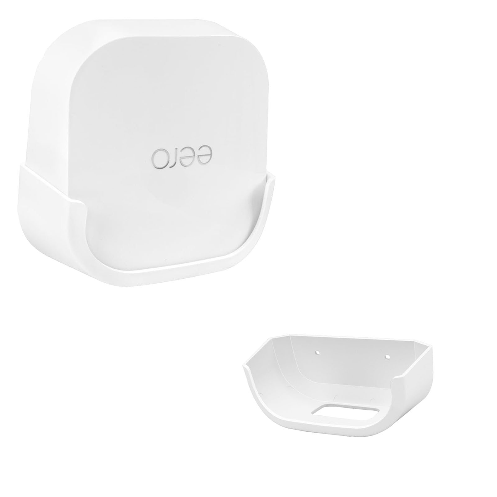 No-Drill Wall Mount for eero Pro 6E Router - Space Saving, Tool-Free Installation with VHB Tape, Holds Strong, Clean Setup (1-Pack, White)