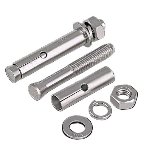 BOL-27893 M12 M14 M16 M20 304 Stainless Steel Expansion Bolts GB Explosion Bolts External Expansion Screws-(Dims: M20 x 120(1piece)) Kolloee