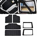CKPEOR Dachhimmel-Hardtop-Wärmeisolierungs-Kit für die Dachisolierung der Heckscheibe für Jeep Wrangler JK JKU 2012-2017 4-Türer