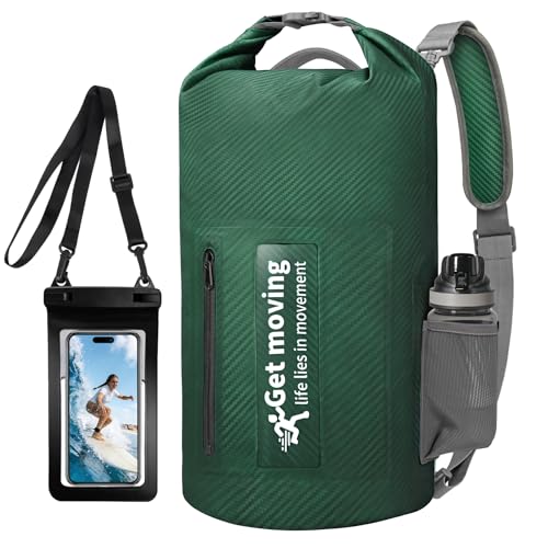 BKNOOU Bolsa Seca Impermeable para Kayak, Mochila con Roll Top para Mujer y Hombre miniatura 1