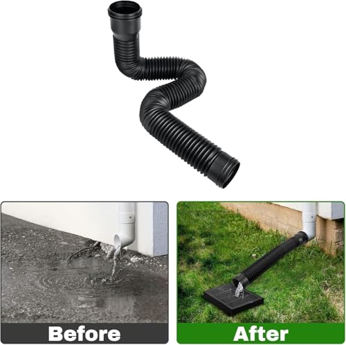 Connecteur de gouttière extensible rétractable et flexible de drainage pour toit - 7
