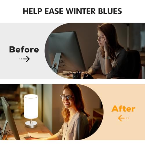 image for Caromolly Light Therapy Lamp, 10000 Lux Light with Remote Control, 3 C