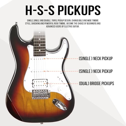 Soulmate 39 Solid Body Full Size Electric Guitar Kit Hss Pick Up thumb #2