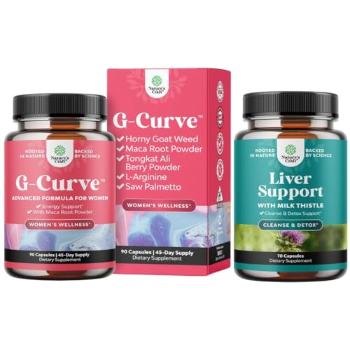 Bundle of G-Curve Butt and Breast Growth Capsules - Horny Goat Weed, Muira Puama & Maca Root and...