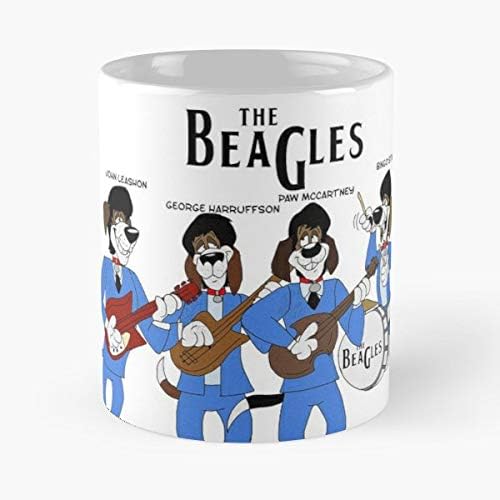 Amazon Co Jp 犬 ビーグル ビーグルス ビートルズ ジョン レノン ポール マッカートニー ジョージ ハリソン リンゴ スター 漫画 レトロ ヴィンテージ 60年代 モーニングコーヒーマグ セラミック ノベルティ ホリデー 11オンス ホーム キッチン