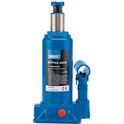 Draper 13066 BJ4-B Hydraulic Bottle Jack (4 Tonne) Blue