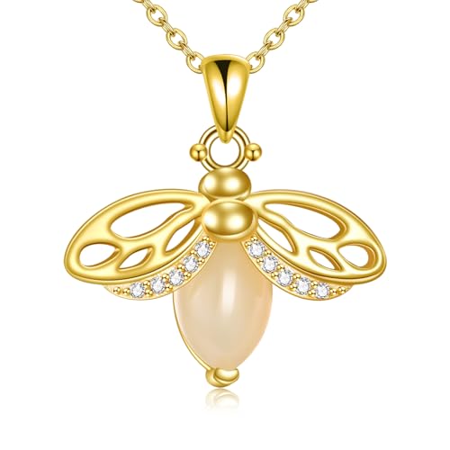 Gold-Bee-Pendant-Necklace-925-Sterling-Silver-Bumblebee-Jewelry-Birthday-Gifts-for-Women-Daughter