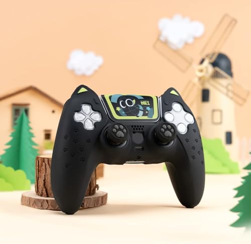 Image of GeekShare Cute PS5 Controller Skin Anti-Slip Silicone Skin Protective Cover Case for PS5 Wireless Controller - The HEI Series