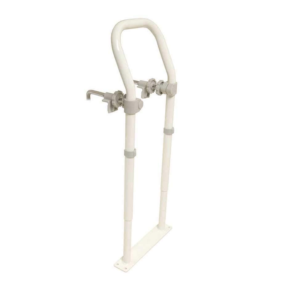 Height Adjustable Swedish Bath Rail, White