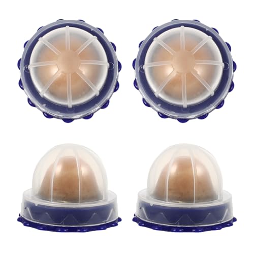 TOBBOMEY 4 Pezzi Palline Nutrienti per Gatti con Gatta Snack Interattivi Lickable per Gioco e Benessere Trattamenti Sani e Igienici con Copertura Trasparente
