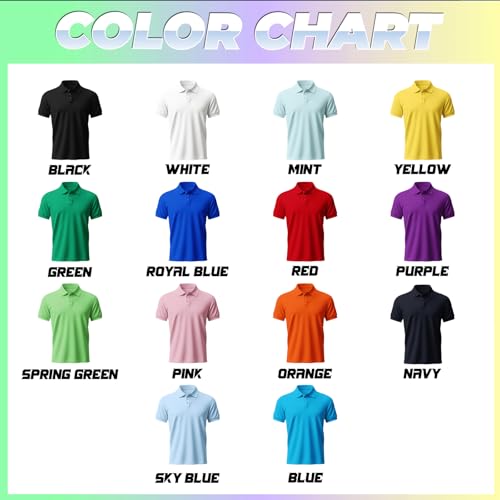 Custom Polo Shirts for Men Women, Personalized Business Golf Shirt Customized Breathable Casual Shirts for Company miniatura 7